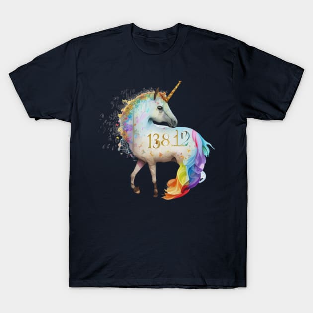 Cutie Pi day Unicorn rainbow kawaii kindergarten T-Shirt by YuriArt